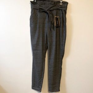 Vero Moda Paper Bag Check Dress Pants - NWT